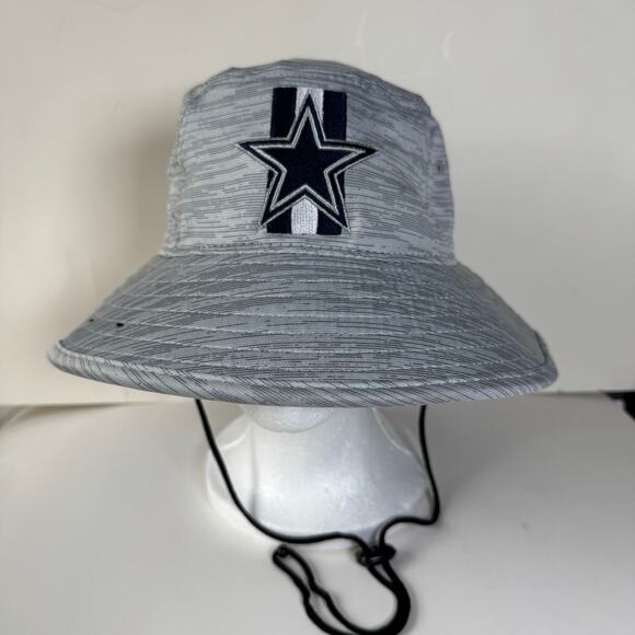 NFL Dallas Cowboys New Era Bucket Hat Adjustable Drawstring One Size NWOT - Picture 1 of 6